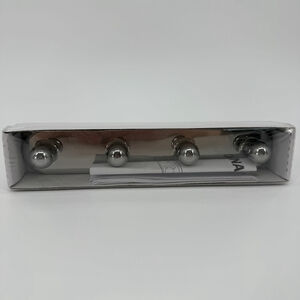 IKEA VOXNAN 4 Hooks Knobs Wall Hanger Towel Rack Chrome 503.285.85